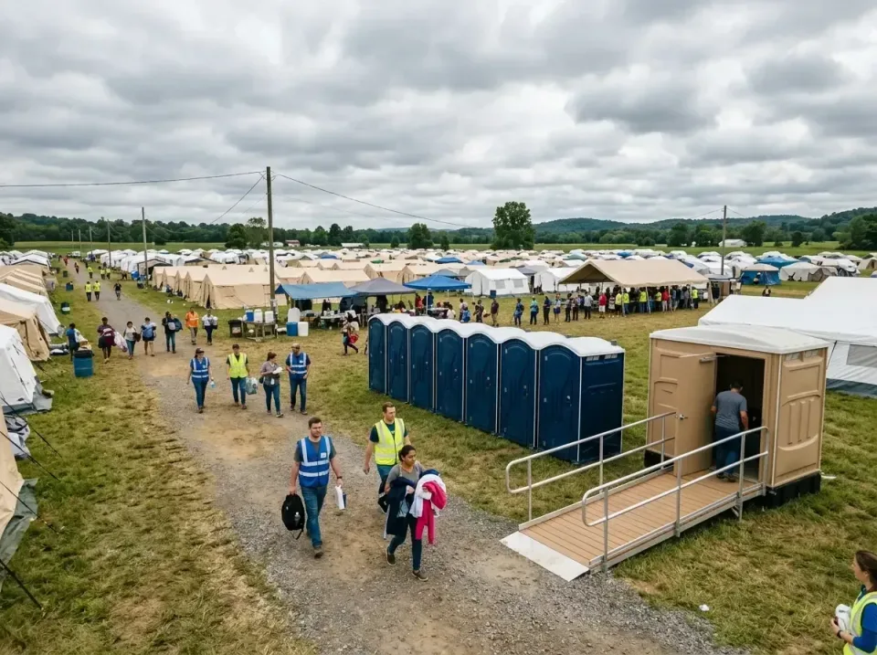 disaster-relief-camp-restrooms-010 — frequently asked questions, Dumpster & Portable Bathrooms Rental in Culloden, WV